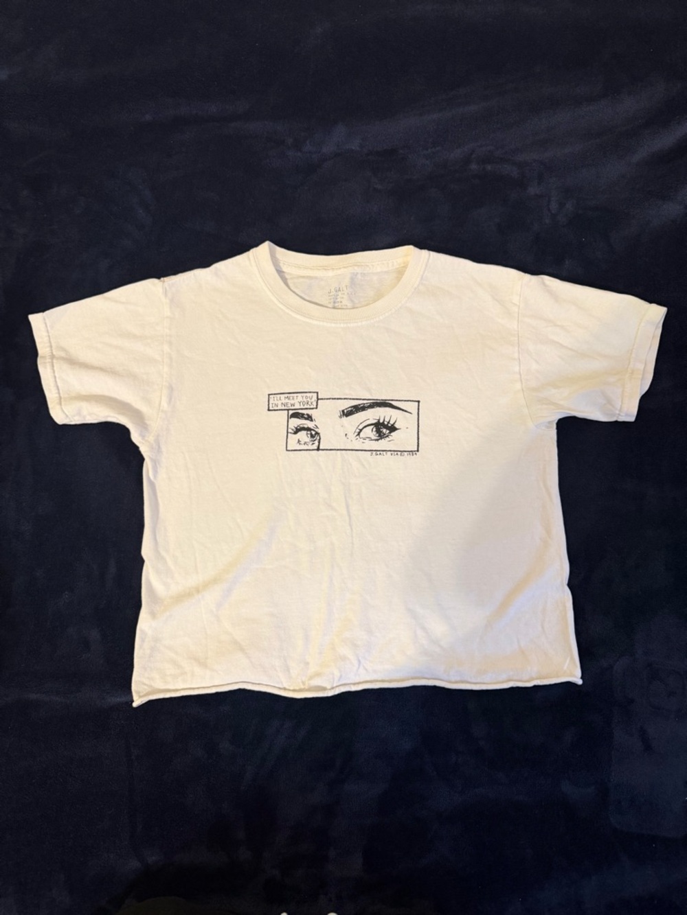 PacSun Cream Graphic Tee with Eye Illustration